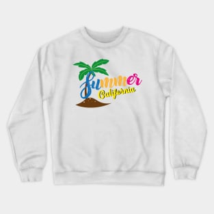 Summer California Surf Crewneck Sweatshirt